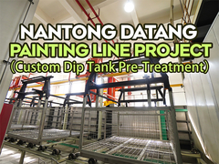 Línea de pintura de Nantong Datang, un proyecto personalizado - Líneas de pretratamiento de tanques de inmersión