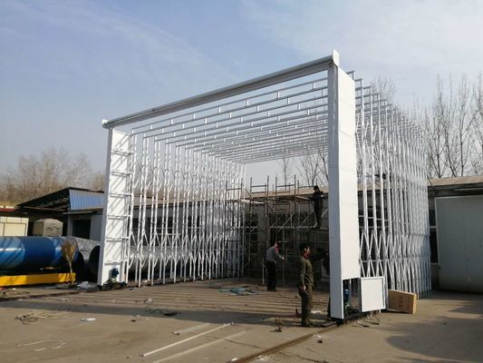 calidad certificado de ahorro movible del CE del espacio de la instalación de la cabina retractable de la pintura fábrica