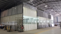 la estación de la preparación de la cortina del pvc galvanizó el producto militar de la pintura blanca del color de la hoja de acero