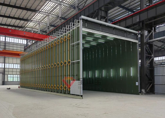 calidad La cabina telescópica móvil retractable de la pintura de la cara abierta modificó lados para requisitos particulares fábrica