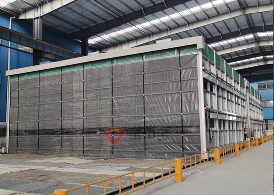 Cabina retractable de la pintura de la maquinaria pesada para el objeto modificado para requisitos particulares del metal