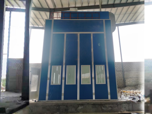 Cabina de pintura en aerosol para autobuses Control de pantalla táctil PLC Cabina de pintura para camiones