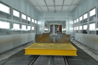 Cabina de pintura de fabricación de metal con sistema de aire acondicionado Sitio de pintura de diseño personalizado
