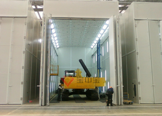 El llevar de la cabina de la pintura de la maquinaria pesada del PLC del estilo del interruptor de los recintos de las cabinas de espray de la pintura