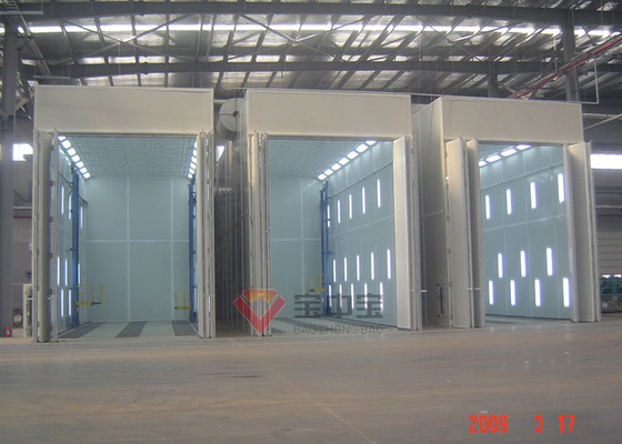 Cabina de la pintura de la pantalla táctil del PLC para la maquinaria de construcción piezas fabricadas grandes
