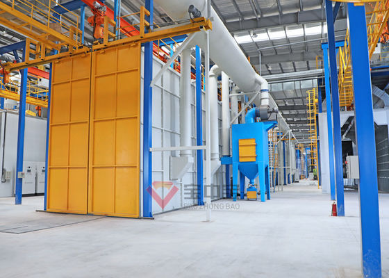 calidad Maquinaria automática PLC línea de pintura industria equipos de horno de pulverización fábrica
