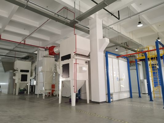 calidad Línea de recubrimiento en polvo de control de pantalla táctil para equipos de industria pesada Solución de pintura personalizada fábrica