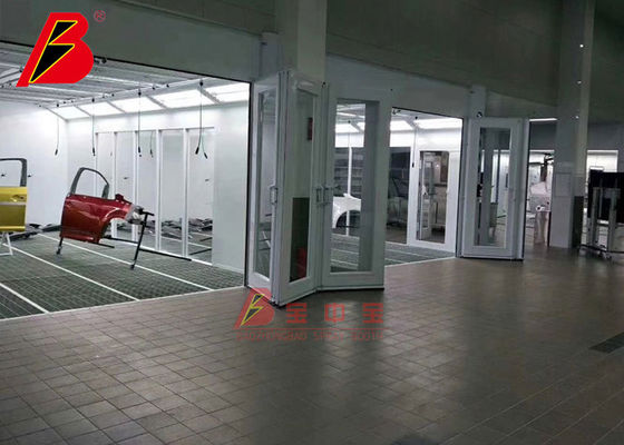 calidad Línea de la estación de la preparación de la cabina de la pintura de la lámpara infrarroja para la tienda del servicio del coche fábrica