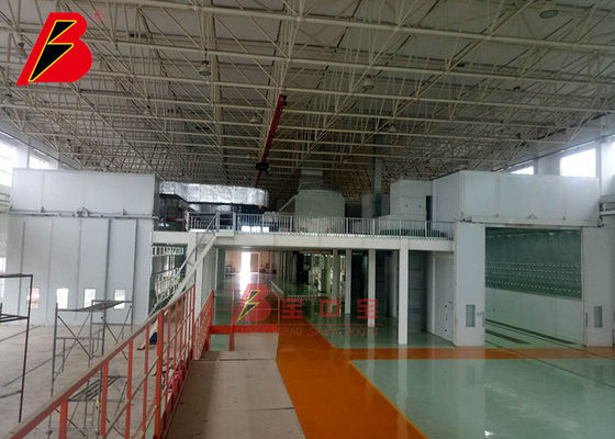 Exhiba la cabina de espray industrial del helicóptero 15000m m