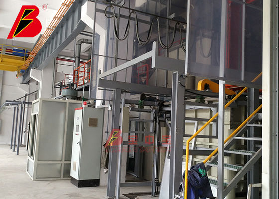 Inmersión de la cabina de espray automática de la cortina de agua del tratamiento previo