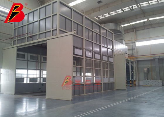 calidad La pared visual del metal ignifuga el 1.0m Min Automatic Spray Painting Line fábrica