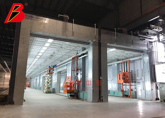 calidad Cadena de producción de pintura electroforética robótica de la cabina de la conexión fábrica