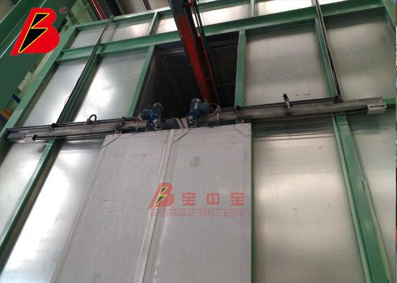 calidad línea de capa automática de espray 90min con las puertas abiertas eléctricas del metal fábrica