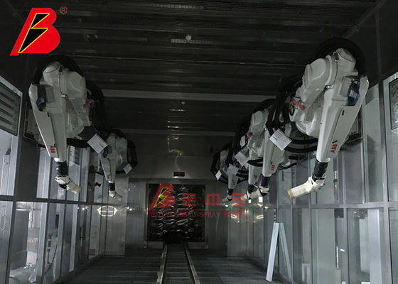 calidad Línea de pintura bilateral del robot componentes del coche que pintan la cadena de producción equipos de pintura de la calidad fábrica