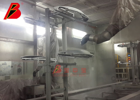 calidad Cadena de producción de pintura del metal del sistema auto de Hood Paint Room With Robot equipos de pintura fábrica