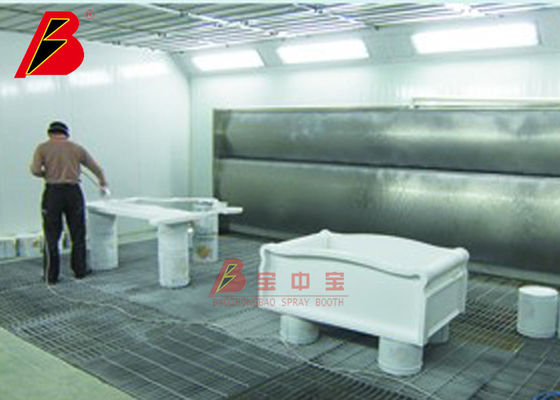 calidad Cabinas de espray de los muebles del sótano 34.5KW del metal para la carpintería fábrica