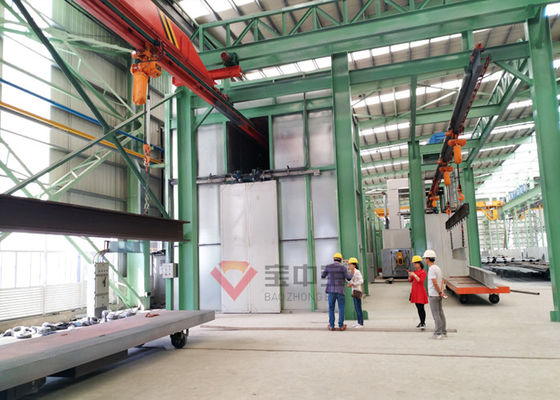 calidad Cadena de producción de acero grande de la pintura líneas de rociadura del equipo del acero químico líquido automático de la pintura fábrica