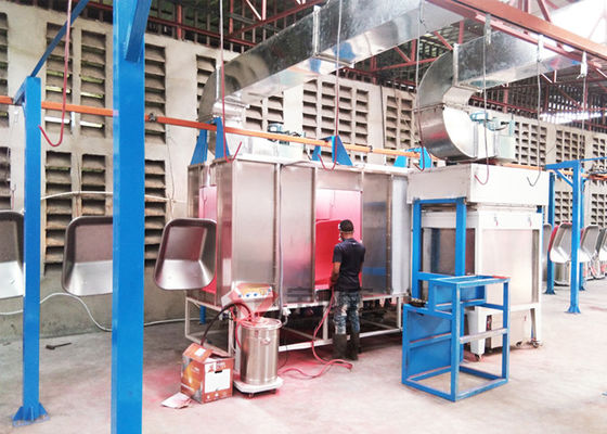 Líneas de capa del polvo cinta transportadora automática industrial y Oven Systems de alta temperatura