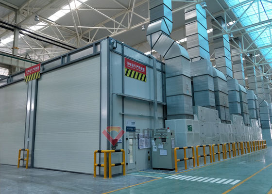 calidad Sitio que cuece para la cadena de producción de capa de la cabina de espray de la fábrica de la cuchilla del viento fábrica