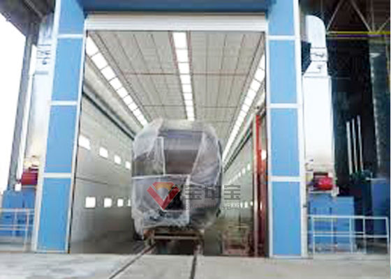 calidad Pintura automática completa ferroviaria de la cabina de espray de la corriente descendente de la pintura por las capas superficiales fábrica