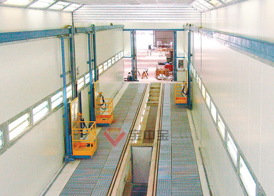 calidad Plataforma de funcionamiento de la elevación del hombre para las soluciones de la pintura del subterráneo de la cabina de espray del tren fábrica