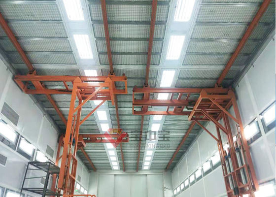 calidad Plataforma de trabajo de elevación colgante de la cabina de la pintura del autobús de la elevación del estilo 3D para la línea de pintura fábrica