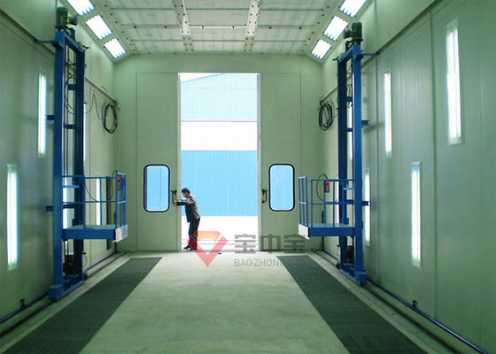 calidad plataforma de funcionamiento de la elevación 3D para la impulsión modificada para requisitos particulares de la cabina de la pintura del autobús en cabina de espray fábrica