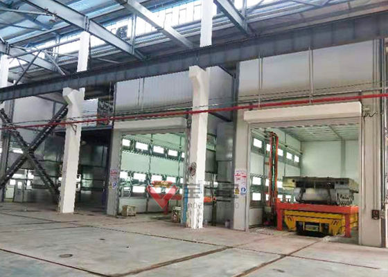 calidad Cabina militar de la pintura del tanque con la línea eléctrica de la pintura a pistola de la carretilla fábrica