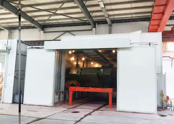 calidad Cabina que cuece para la línea de pintura militar del tanque llena abajo de cadena de producción de la pintura del proyecto fábrica
