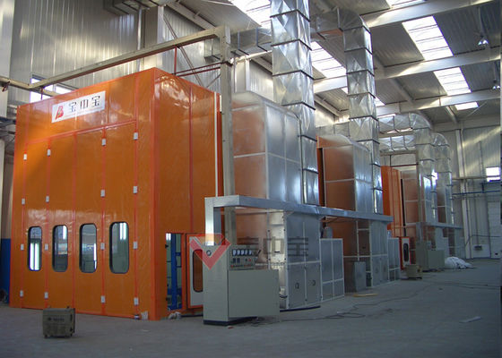 calidad Cabina de espray llena de la corriente descendente del flujo de aire de la cámara de la pintura del autobús para el vehículo fábrica