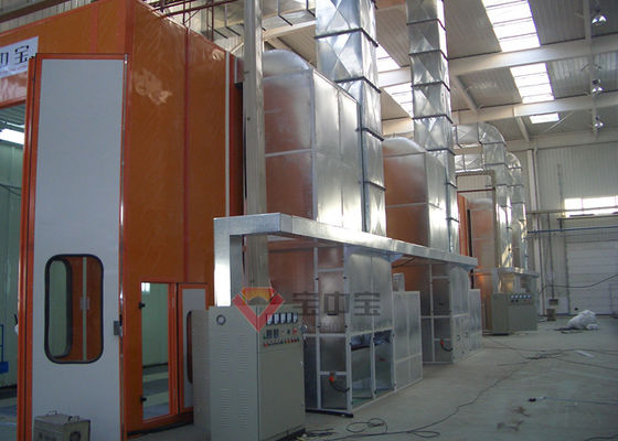calidad Sitio medio completo de la pintura de la puerta de la cabina de espray de la corriente descendente del autobús diesel de la calefacción fábrica