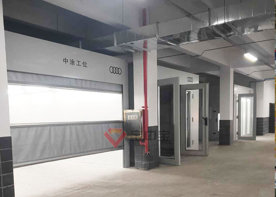 calidad Cabinas de Audi Car Repair Shop Sanding que pulen la estación rodante eléctrica de la preparación de la pintura de la cortina fábrica