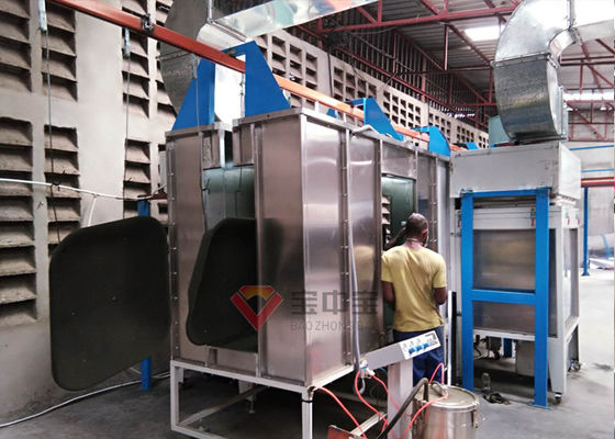 calidad Cadena de producción completamente automática de la capa del polvo de Reciprocator para la cabina que cuece fábrica