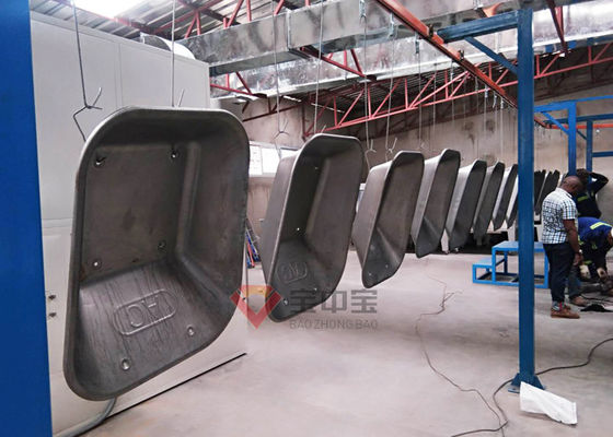 calidad Poder que cubre la línea de capa colgante del poder de Oven Semi Automatic Loading Workpiece fábrica