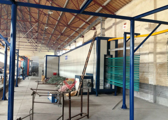 Cadena de producción de capa del poder de aluminio del perfil sitio automático del sistema de la pintura