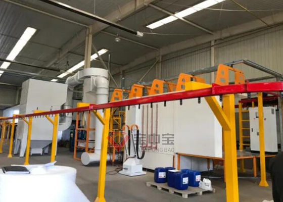 calidad Línea automática de la pintura a pistola del polvo del ciclón grande para el equipo de la ventilación fábrica