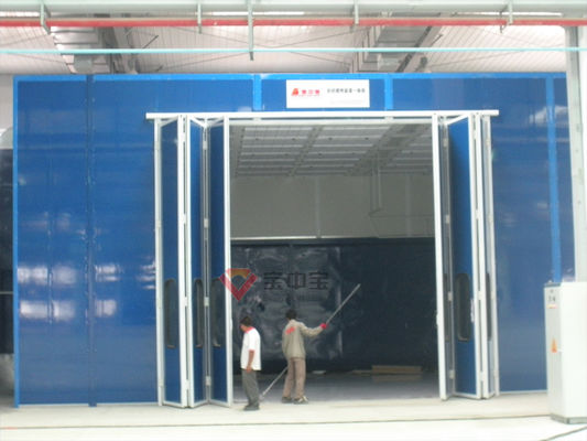 Doble la puerta del estilo que los aviones industriales de la cabina de la pintura rocían la cabina