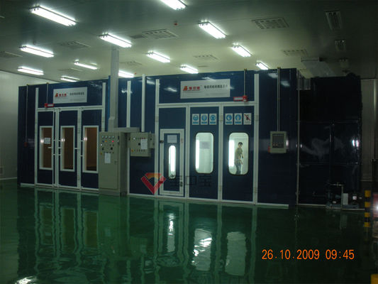 calidad La cabina de espray que cuece industrial modificada para requisitos particulares para las piezas del tren/de los aviones pinta la línea cabina aeroespacial de la pintura fábrica