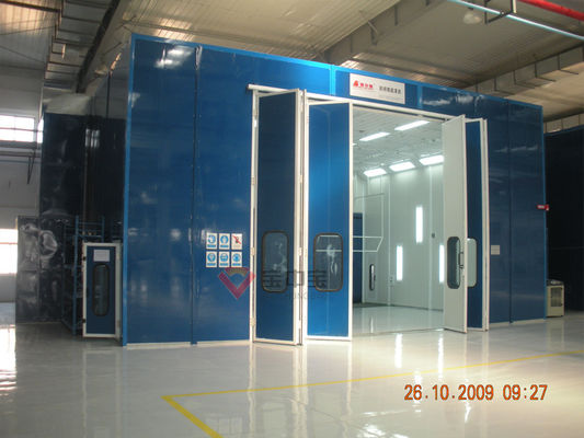 calidad La cabina de espray que cuece industrial modificada para requisitos particulares para las piezas del tren/de los aviones pinta la línea cabina aeroespacial de la pintura fábrica