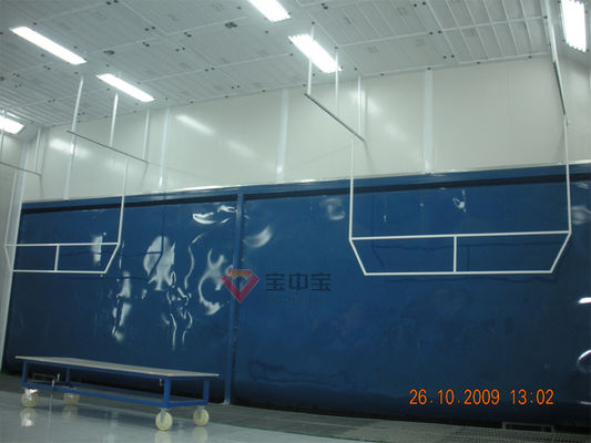 El sitio de la pintura de la cortina de agua modificó industrial para requisitos particulares grande para el tren/los aviones parte la cabina de la pintura de la lámpara infrarroja
