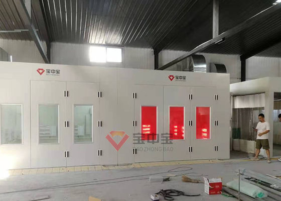 calidad Cabina de iluminación infrarroja de la pintura del calor para el sitio de la pintura de la corriente descendente del coche fábrica