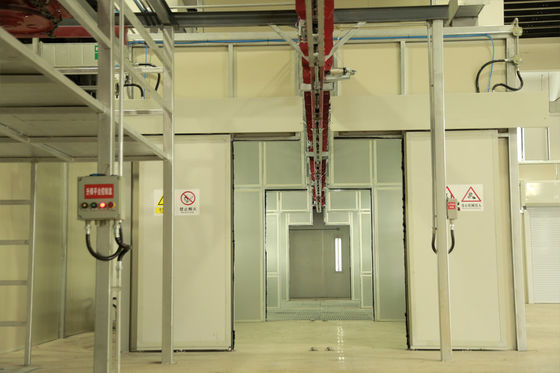 calidad Componentes militares de la industria de la cabina de la pintura que pintan la cadena de producción sistema de Conyner fábrica
