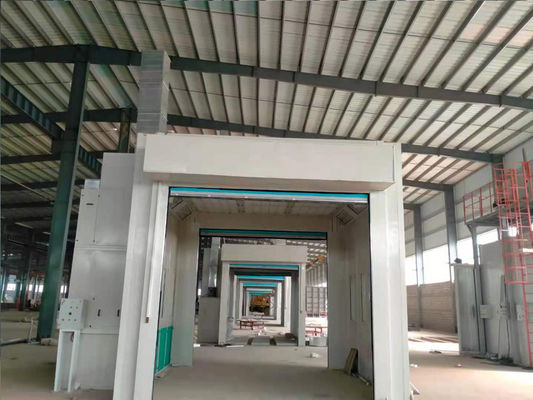 Sitio rodante de la pintura de la puerta para los equipos de capa de la cabina de la pintura de espray del autobús del camión de la fábrica del camión