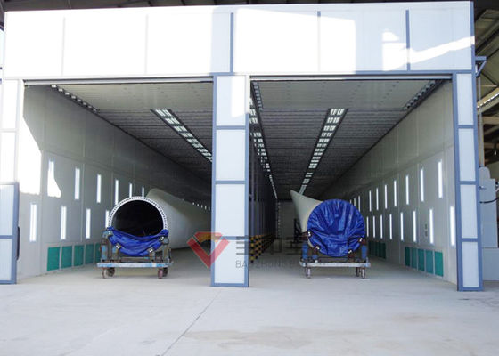 calidad La pintura de las cabinas para la cabina de espray de la torre de la turbina de viento de la industria energética del viento cubre demandas de la industria fábrica
