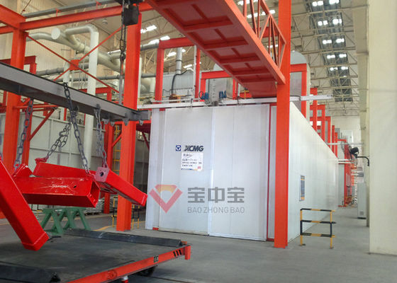 calidad Cabina de espray de pintura para la línea de pintura de la maquinaria pesada de XCMG con el sistema de la cinta transportadora fábrica