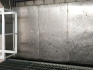Cabina de espray manual de la cortina de agua de Bzb del substrato de acero