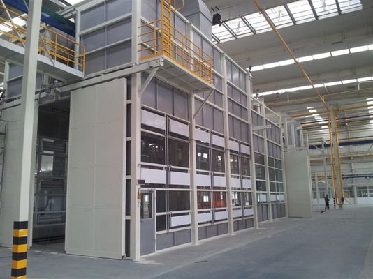 calidad Substrato superior fuerte los 2.5m Min Painting Production Line del hierro de la fan fábrica
