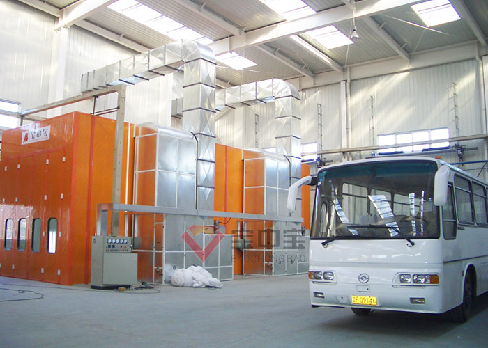 Cabina de espray industrial de la marca de la cabina BZB de la pintura del camión del autobús con la plataforma de funcionamiento de elevación 3D